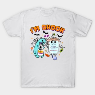 I'm Shook, Spooky Nurse, Funny Halloween Costume ER Nurse T-Shirt